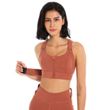 Fitness Zipper Bra