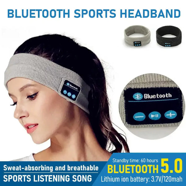 Wireless Bluetooth Earphone Sleeping Running Headband