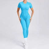 Yoga Jumpsuits Sports Fitness Hip-lifting Backless Short