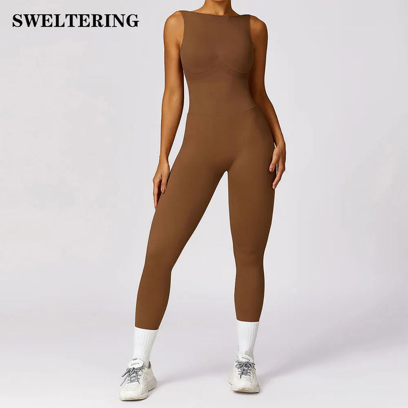 One Piece Women's Tracksuit Fitness Workout Rompers