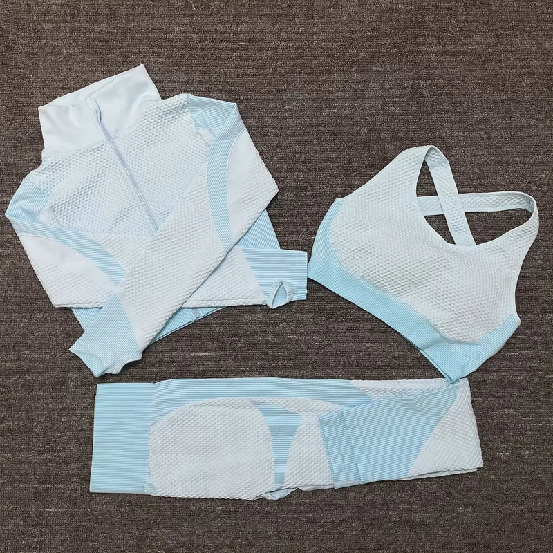 3PCS Seamless Yoga Sets