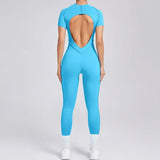 Yoga Jumpsuits Sports Fitness Hip-lifting Backless Short