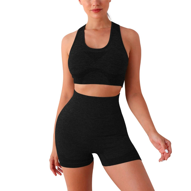 2PCS Seamless Women Yoga Set