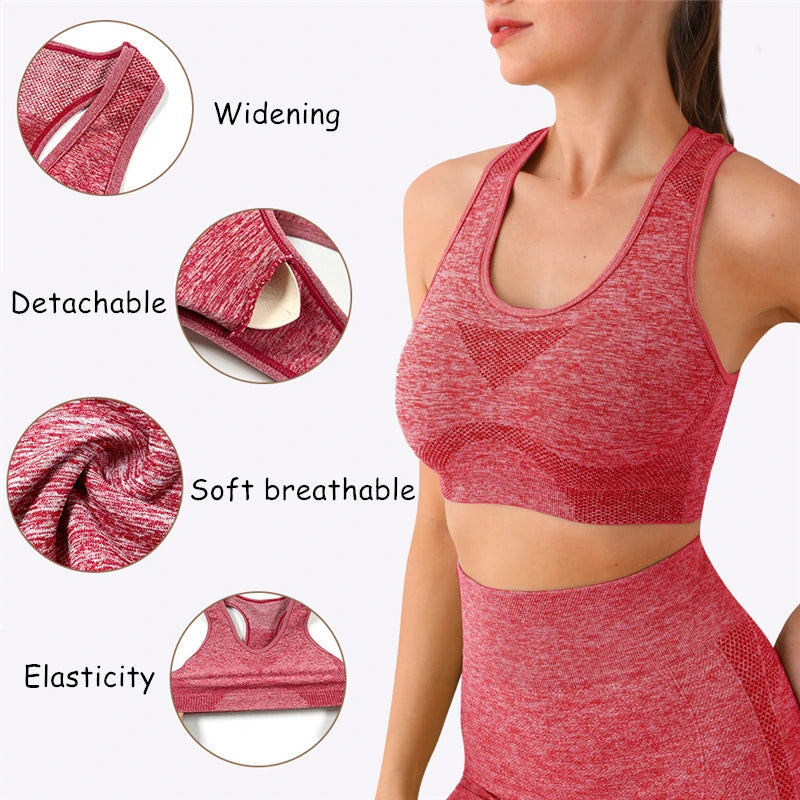 2PCS Seamless Women Yoga Set