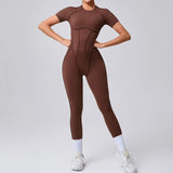 Yoga Jumpsuits Sports Fitness Hip-lifting Backless Short