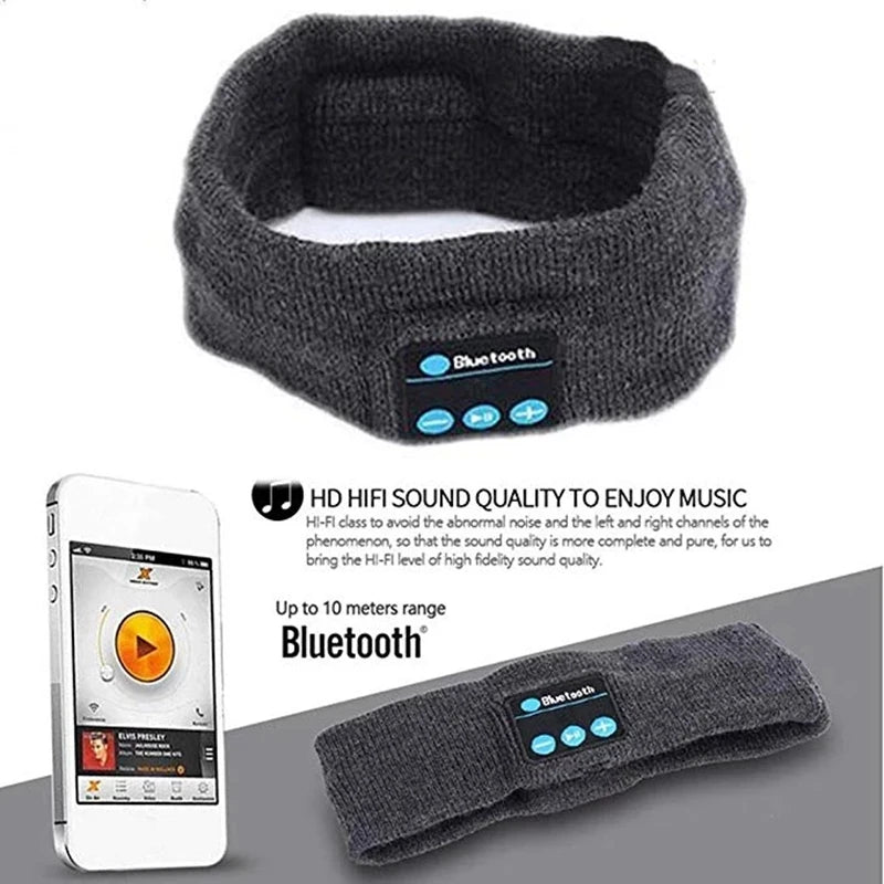 Wireless Bluetooth Earphone Sleeping Running Headband