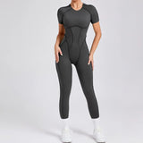 Yoga Jumpsuits Sports Fitness Hip-lifting Backless Short