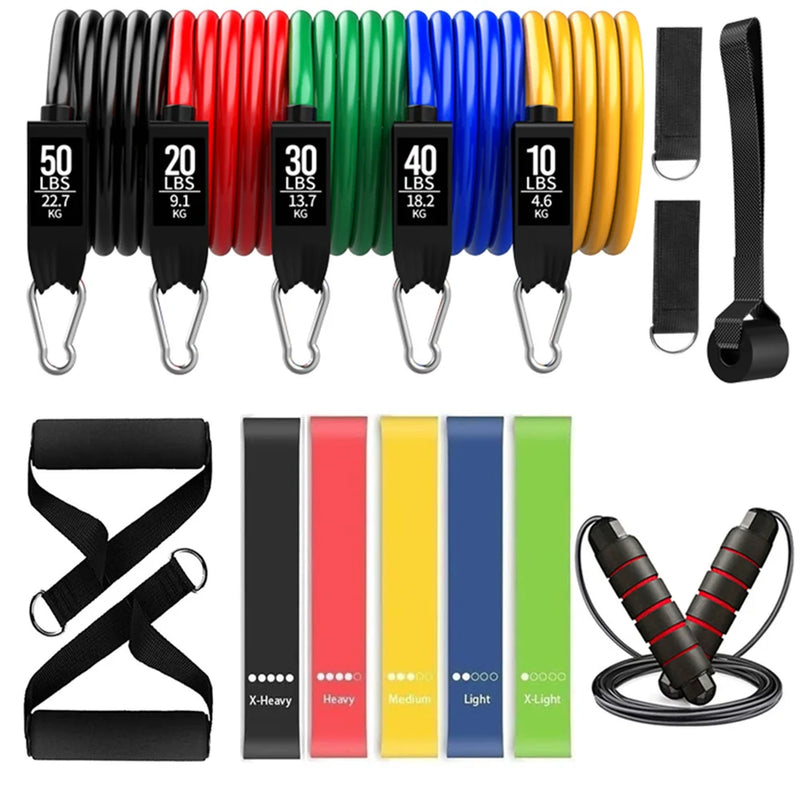 Fitness Exercises Resistance Bands Set