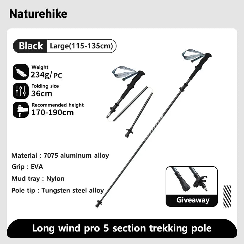 Long Wind Trekking Poles