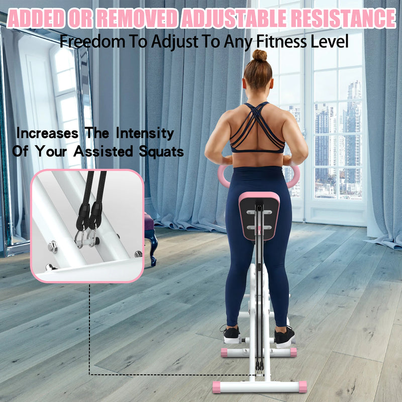 2 in 1 Squat Rowing Machine