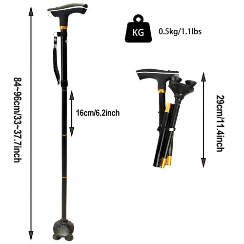 5 Modes Adjustable Anti-Slip Poles