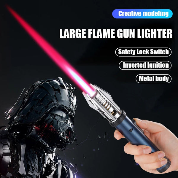 Outdoor Windproof Straight Flame Lighter