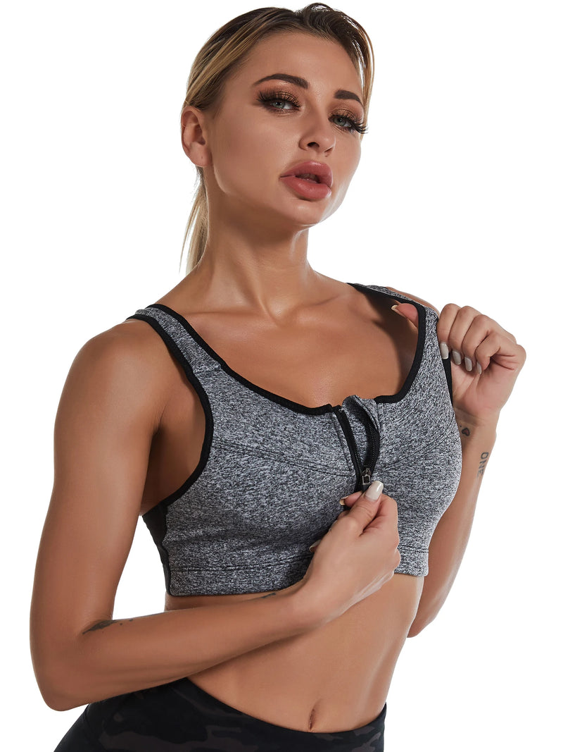 High Impact Double-layer Outer Underwire Sports Bra