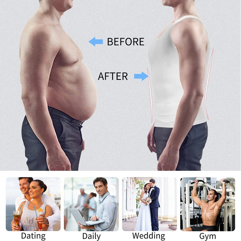 Mens Shirt Slimming Body Shaper