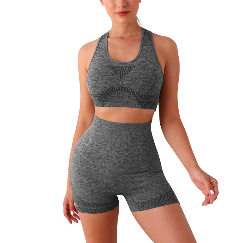 2PCS Seamless Women Yoga Set